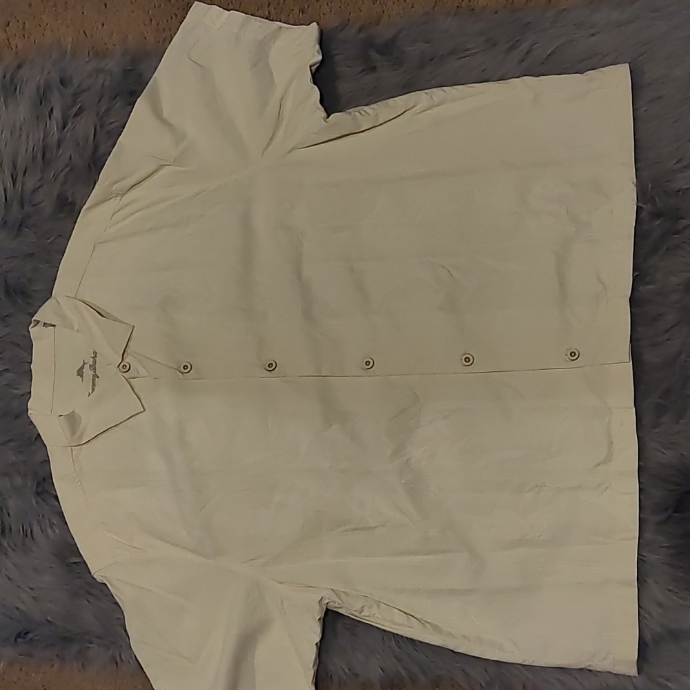 Tommy Bahama cream shirt